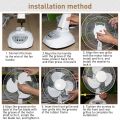 Jiditech Solar Electric Fan Rechargeable Fan With Panel 12"Solar Electricfan With Emergency Light. 
