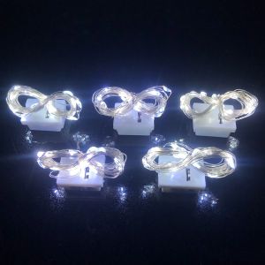 Dây đèn led trang trí fairylight đom đóm – trang trí hoa giỏ quà - có sẵn pin – độ dài 1m/2m/3m – làm đèn decor