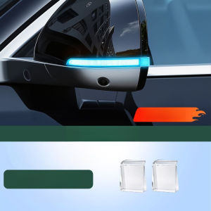 Rearview Mirror LED Light Guide for Car Safety Enhancement