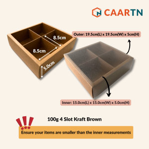 (80g/100g) Kraft Cavity Mooncake Box Festive Chinese New Year First Month Brownie Food Packaging