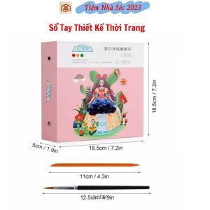 Đồ Chơi Trẻ Em Sổ Tay Thiết Kế Thời Trang Fashion Design Drawing Book Tô MàuCắt Dán Thủ Công Cho Bé Thoả Sức Sáng Tạo-Tiệm Nhà Sóc 2023