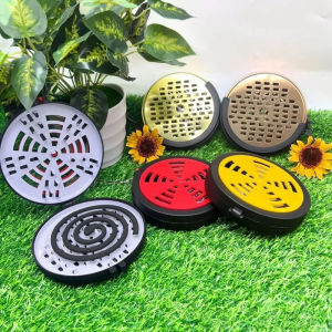 【Smilewil】ถาดใส่ยากันยุง กล่องใส่ยากันยุง ตะแกรงยากันยุง พลาสติกหนา หมุนหรี่ควันได้ ตะขอเกี่ยว มีตัวล็อกฝากล่อง/Cute-Ghost