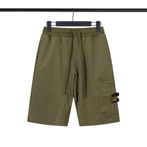 STONE Stone New Solid Color Compass Armband Shorts Short Sleeve Large Pocket Decorative Five-Point Shorts