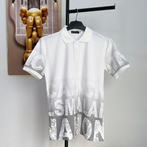 Áo thun nam có cổ tay ngắn Áo POLO nam DV-FASHION in họa tiết đẹp chất vải cotton co dãn 4 chiều