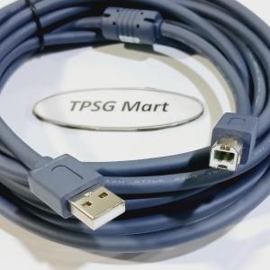 Cáp máy in dài 5m / Chuẩn cáp USB 2.0 hiệu King Master chống nhiễu tín hiệu tốt (Màu Xanh hoặc Nâu)