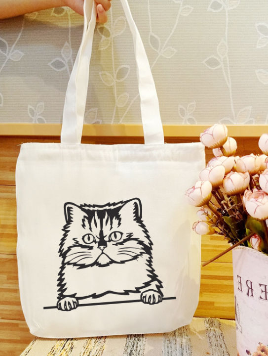 Eco Friendly Persian Tote Bag | Persian Cat Gift Tote Bag | Persian Cat ...