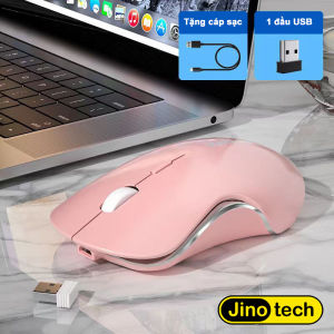 Chuột ko dây Bluetooth tự sạc pin JINOTECH T6 ko tiếng click sạc 1 lần dùng 8 tuần cho laptop MCBook PC Tablet PAD