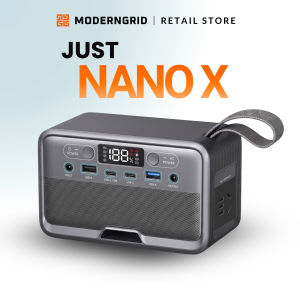 🥇Moderngrid Nano X - LiFePO4 Portable Power Station 89.6Wh 28000mAh 100W AC Output Solar Input USB-C PD 45W Fast Charge Power Bank for Brownout Camping Outdoor Travel Emergency Backup iPhone Android Laptop Camera Drone Projector