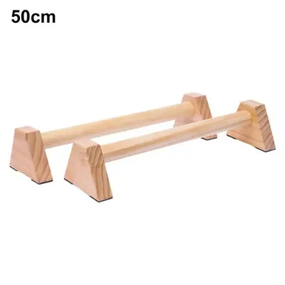 【Limited Stock Available】 1 Pair Wood Parallettes Stable Parallettes Bar Impact Resistant Push Up Stands