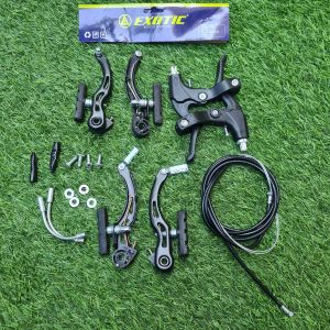 Rem Sepeda Set Rem V Brake Lengkap Depan + Belakang + Handle + Kabel + Rem