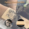 12pcs Tattoo Practice Skin 20*15cm Double Sides Fake Tattoo Skin Professional Tattoo Accessories ,Tattoo Skin Practice For Beginners And Experienced Tattoo Artists Tattoo Set Tattoo Tool (0.12CM Thick). 