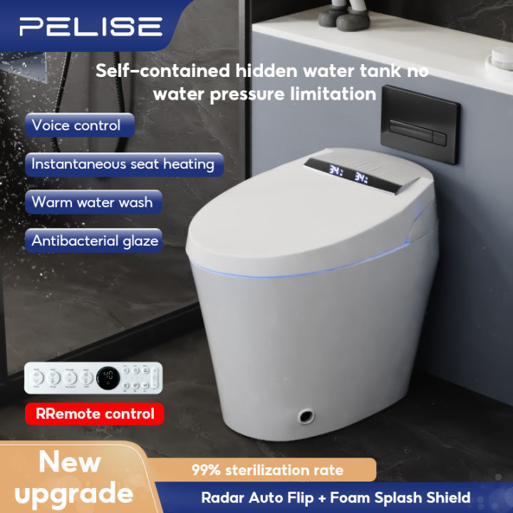 Pelise Smart Toilet Ceramic Bathroom Luxury Automatic Dual Flush Toilet ...