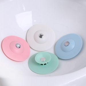 Nắp Chặn Rác Cống Lỗ Thoát Nước Silicon Nắp Đậy Bồn Rửa Chén Lavabo Nhà Tắm Chống Nghẹt Tiện Lợi