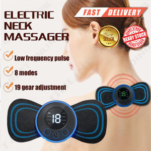 Portable EMS Mini Electric Massager Patch Stimulator Muscle Pain Relief / Mesin Pad Lekat Pengurut Badan