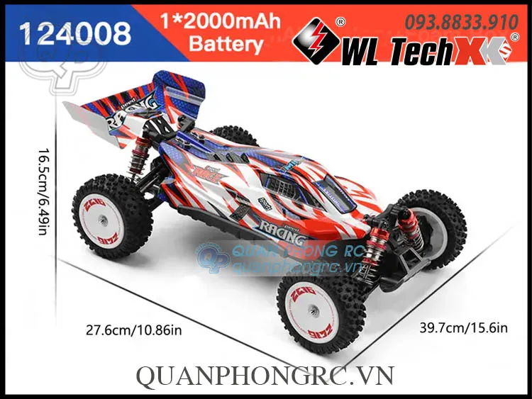 ★山さん ★WLtoys 124008 3S 2000mAh ⑦ ＋ ➇ Wltoys 124008 Brushless 3s buggy review and test #wltoys