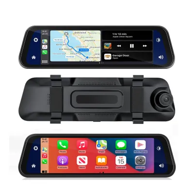 Camera hành trình gương ô tô CARPLAY A10 màn hình 10inch Độ phân giải 4k siêu nét Hỗ trợ quay đêm cực tốt[Bảo hành 12 tháng]