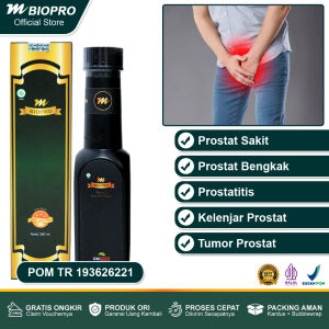 Obat Prostat Alami Paling Ampuh - Tanpa Operasi - Prostat Bengkak - Kelenjar Prostat - Kencing Batu - Kanker Prostat - Infeksi Saluran Kencing M Biopro Herbal Asli 100% Original