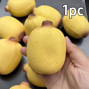 ZGNAY STUDIO Làm thủ công Quả bóng chuối mini làm thủ công Có thể định hình Giòn tan Đồ chơi mềm hình chuối mè giòn Sáng tạo Có thể tạo hình Đồ chơi bóp hình quả chuối Trò chơi giác quan