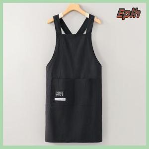 [Epih] Cooking Kitchen Aprons Breathable Wear Resistant Adult Waist Aprons Anti Fouling Soft Restaurant Work Clothes Home