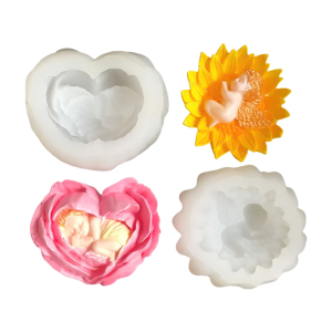 3D Hoa Thiên Thần khuôn silicon xà phòng silicon Khuôn Mẫu Cho Xà Phòng khuôn sô cô la Cho Kẹo Bánh nướng bánh fondant