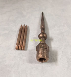 S.R.W หัวล่อฟ้า ขนาด 5/8 ทองแดงแท้ๆ