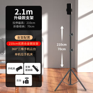 AE Manufacturers metal frosted outdoor live streaming photography professional tripod portable adjustable and extendable phone holder