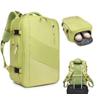 SEA CHOICE Backpack with Shoe Compartment  Waterproof 17 Inch Laptop Backpack with USB Charging Port 180° opening pocket Durable Travel Backpack Multi Compartment Design with Wet Anddry Separation Layer