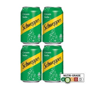 Schweppes Cream Soda 330ml BUNDLE OF 4/8