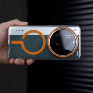 Transparent Ultra-thin Strong Magnetic Charge Case ForXiaomi 15 Ultra Mi 15 Pro Mi15 Creative Hit Color Clear Cover For Magsafe
