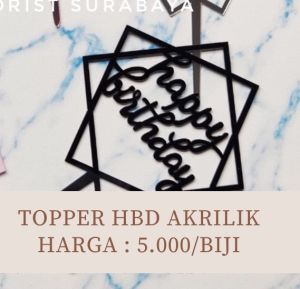 SFS - [SERI 1] [BACA DESKRIPSI] topper HBD happy birthday / tulisan happy birthday akrilik / topper akrilik happy birthday