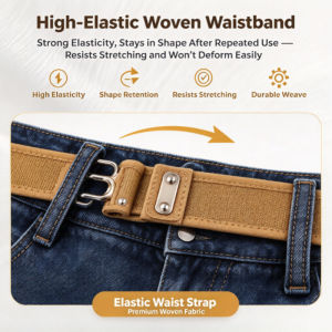 Adjustable Magic Velcro Waist Belt - Comfortable and Convenient Design for Everyday Use