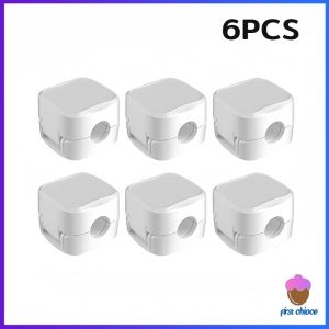 First Chioce  ที่เก็บสายชาร์จ ประเภทแม่เหล็ก สายไฟ อุปกรณ์จัดระเบียบสาย USB 6ชิ้น/แพ็ค ดำหรือขาว cable storage clip