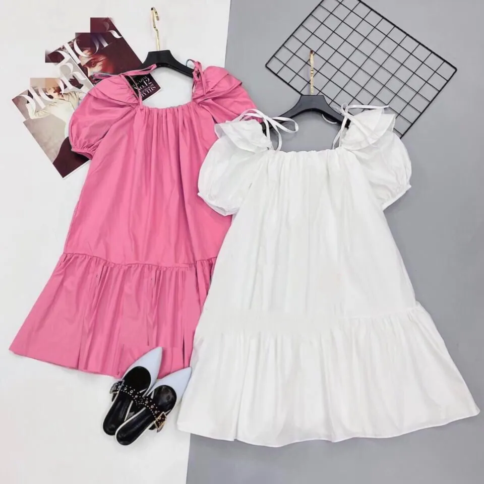 Áo babydoll nữ trắng hoa nhí dáng dài kiểu tiểu thư bánh bèo ulzzang trong  sáng Nhungkudo - Chân váy | ThờiTrangNữ.vn