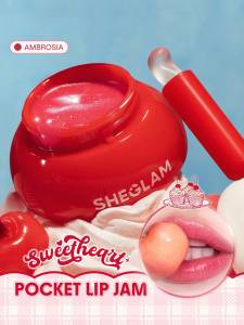 SHEGLAM Sweetheart Pocket Lip Jam Sparkle Shine Built-In Brush Pocket-Friendly Glitter Lip Gloss Makeup Cosmetics