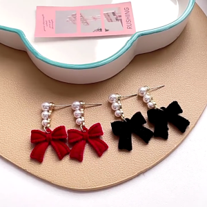 Nơ Dễ Thương Hình Bông Tai Trang Trí Cho Phụ Nữ Thanh Lịch Bowknot Bông Tai Trang Trí Hợp Thời Trang Phụ Nữ Của phụ kiện thời trang