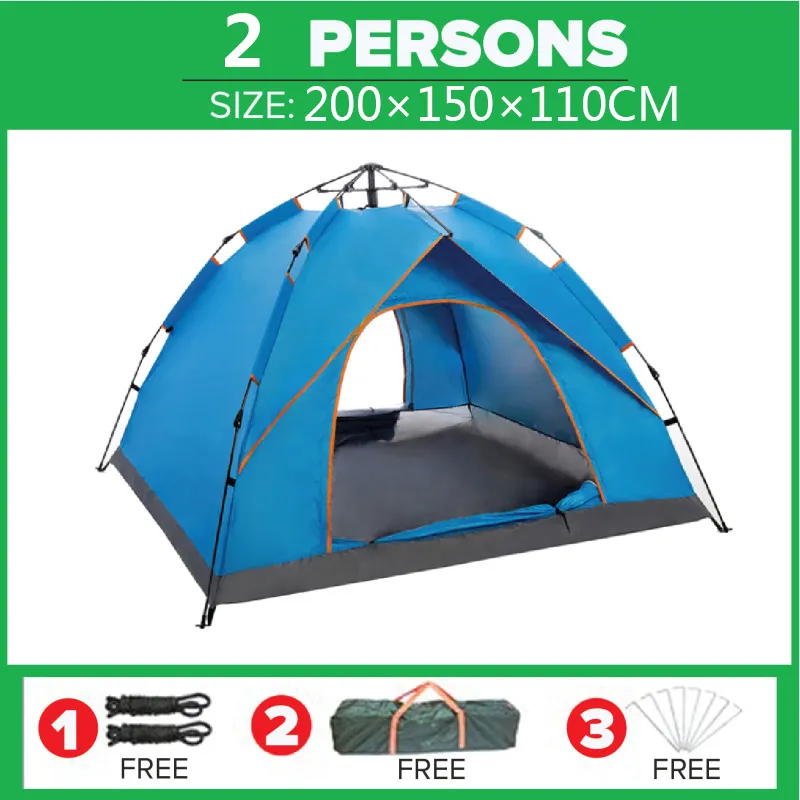 COD/24H SHIP】camping tent waterproof Outdoor heavy duty Tents 2-5