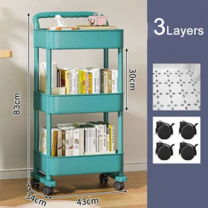 SALVO Kitchen Rack Cabinet Organizer Kitchen Bathroom Shelf Storage Rack Storage Rack Multifunction Storage Organizer Bath Rack Bathroom Shelves Rolling Trolley Kitchen Organizer Room Organizer Storage