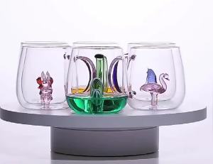 แก้วมัค 3D สเตรนเจอร์ ธิงส์ แก้วการ์ตูนสัตว์น่ารักพร้อมหูจับ สำหรับกาแฟ นม ชา แก้วอาหารเช้า ของขวัญแปลกใหม่ 400 มล. สร้างสรรค์