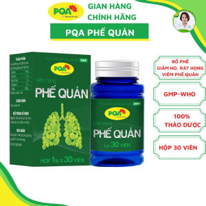 PQA viên nang Phế Quản dùng cho người bị viêm phế quản Ho khan ho kéo dài ho có đờm khó thở