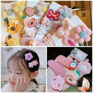 Set 8 kẹp tóc nơ/ hoa nhiều màu dễ thương cho bé