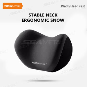🇵🇭 SEAMETAL New Style Car Pillow Lumbar Support Auto Neck Pillow Waist Support Removable Washable Universal Headrest Backrest