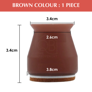 QB Carpeted Chair leg cover Silicone table leg foot pad chair leg protector antislip Pembalut penutup Sarung kaki kerusi