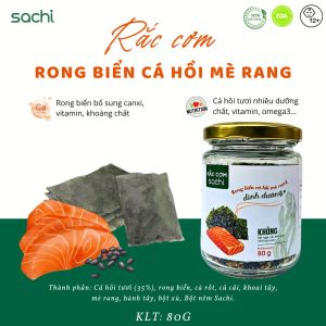 Rắc cơm Rong biển Cá hồi Mè rang Dinh dưỡng Không dầu tinh luyện Không chất bảo quản