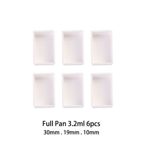 NRFYKYU 6/12/24/48pcs White Empty Full Pan Half Pans Plastic Painting Supplies Watercolor Paint Grid Paint Palette Art Supplies