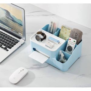 Tissue Dispenser Holder Office Desk or Makeup Organizer Keimav-official