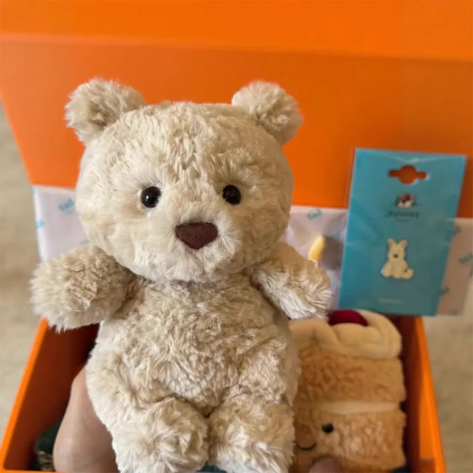 18CM Jellycat Bartholomew Bear Junior Plush Toy plush doll w/bag