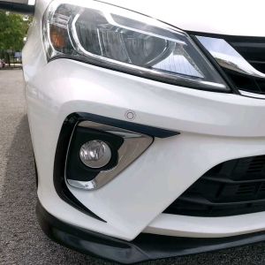 Vemart Perodua myvi gen3 gm3 2018-2021 car front bumper canard garnish sportivo design accessories