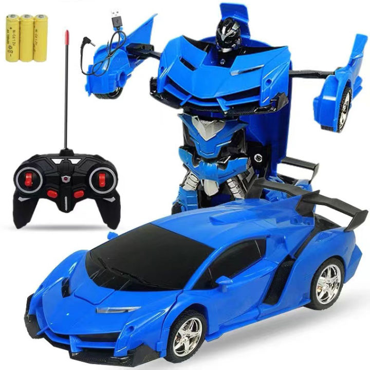 2 in 1 Remote Control Toy Car Robot Toy Deformation Car Cool Remote