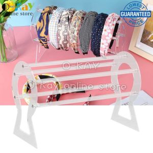 O-KAY 1 Set Transparent Headband Holder Acrylic Girl Women Headband Display Holder for Bracelets Chains Necklaces Display Organizer Headband-Holder