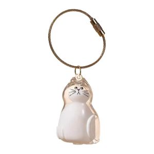 Kebidumei Pet Hair Container Keychain Pendant Transparent Cat Dog Hair Storage Box Pendant Cat Keychain Hair Storage Bottle My Pets Fur Container Home Display Souvenir
